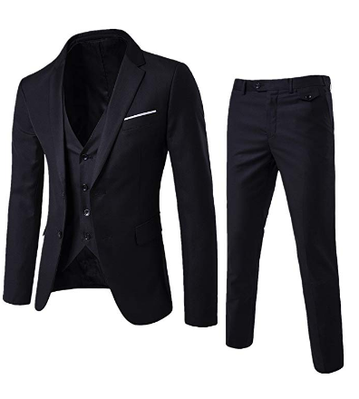 Button Slim Suit